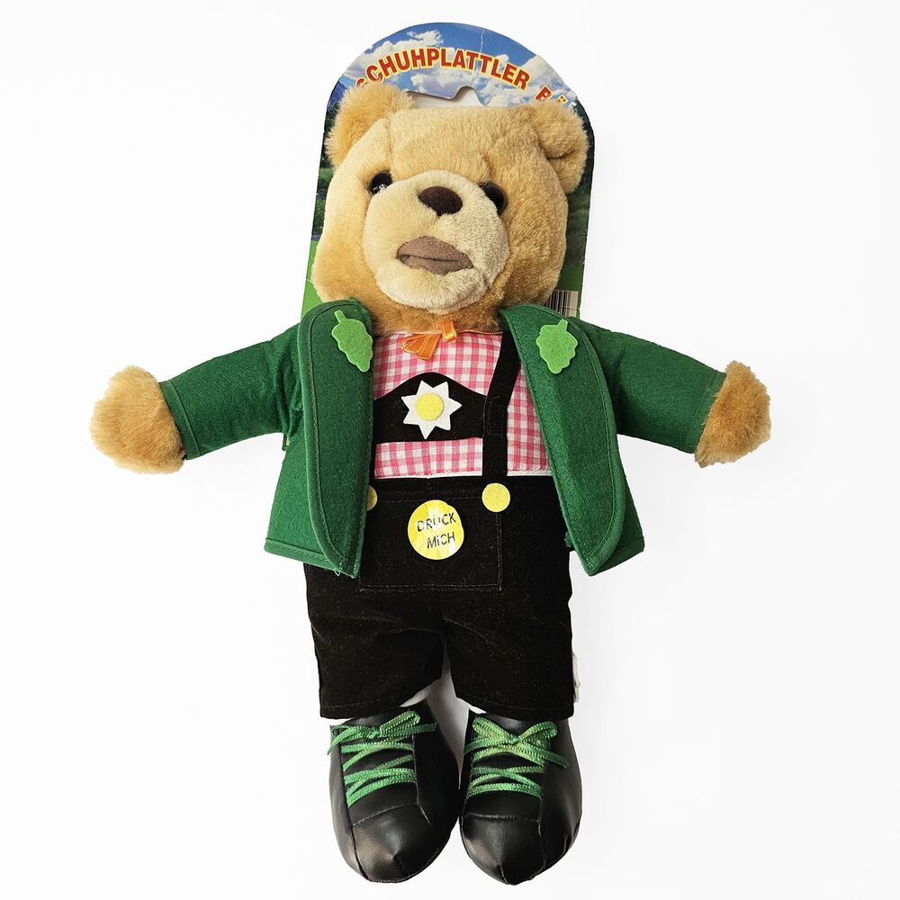 Vintage Schuhplattler Bar German Bavarian Stuffed Bear